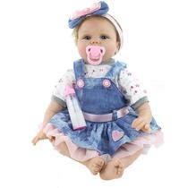 Boneca Reborn SYP Reborn Girl 55 cm, vinil realista, silicone, 1,2 kg