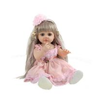 Boneca Reborn Talking de 55 cm realista com roupas para meninas Boneca Reborn Talking de 55 cm realista com roupas para meninas