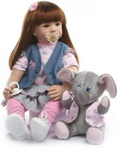 Boneca Reborn TERABITHIA Princess Toddler 60 cm com roupas