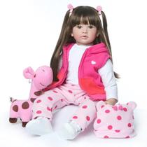 Boneca Reborn Toddler Princess Girl TERABITHIA 60 cm com acessórios