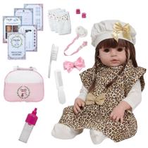 Boneca Reborn Valentina Oncinha 100% vinil Siliconado Linda Boneca Reborn Valentina Oncinha 100% vinil Siliconado Linda