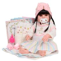 Boneca Reborn Valentina Realista Com Lindo Conjunto + itens