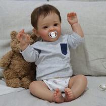 Boneca Reborn Wamdoll Alive, tamanho grande, 60 cm com chupeta
