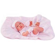 Boneca Recem Nascida Lua com Toquinha Antonio Juan