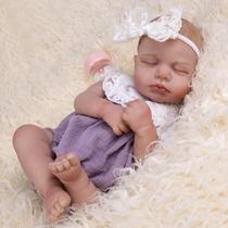 Boneca renascida Aori Lifelike Realistic Bebê Dormindo de 50 cm