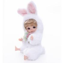 Boneca Renascida Cloveray Jojo the Bunny 25 cm com cabelo loiro