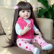 Boneca Renascida FALVIA, corpo inteiro, 55 cm, brinquedo de menina realista