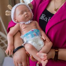 Boneca Renascida OCSDOLL Menina recém-nascida realista 48 cm 3 kg
