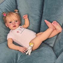Boneca Renascida RXDOLL Cute Toddler de 60 cm com roupa e acessórios. Boneca Renascida RXDOLL Cute Toddler de 60 cm com roupa e acessórios.