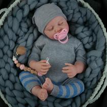 Boneca Renascida YoyoExment Sleeping Boy 45 cm com acessórios