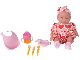 Boneca Roma Babies Primeiras Comidinhas - com Acessórios Roma Brinquedos Boneca Roma Babies Primeiras Comidinhas - com Acessórios Roma Brinquedos