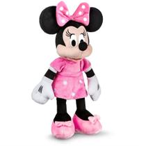 Boneca Rosa Minnie 40cm Pelúcia que Fala em Português com Luz Original Multikids