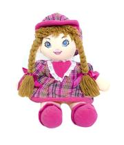 Boneca Rosa Xadrez Com Chapéu 54cm - Tudo em Caixa
