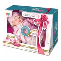 Boneca Rose Ring Classic 30Cm Presente Menina Brinquedo Criança 380 Milk