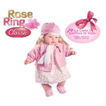 Boneca Rose Ring Classic Rosa Brinquedo Infantil