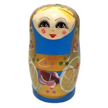 Boneca Russa Matrioska Azul Cobalto 11,0 cm Boneca Russa Matrioska Azul Cobalto 11,0 cm