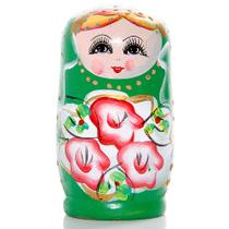 Boneca Russa Matrioska Verde 11,0 cm Boneca Russa Matrioska Verde 11,0 cm