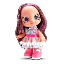 Boneca Salão de Beleza Cabelo Rosa e Castanho Rainbow Zoiuda na Caixa Original