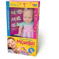 Boneca Sapekinha 35CM com KIT de Miçangas para Pulseiras - MILK Boneca Sapekinha 35CM com KIT de Miçangas para Pulseiras - MILK