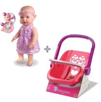 Boneca Sapekinha Faz Xixi de Verdade mais bebe conforto passeio Kit Boneca Sapekinha Faz Xixi de Verdade mais bebe conforto passeio Kit
