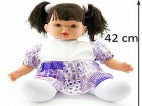 Boneca Sapekinha Soft de Pano 40 cm Milk