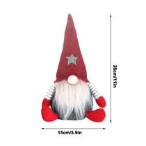 Boneca sem rosto de Natal, enfeites de homem velho, brinquedo de pelúcia Boneca sem rosto de Natal, enfeites de homem velho, brinquedo de pelúcia