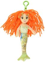 Boneca Sereia Aurora Meriel com Presilha 16,5 cm Brilho do Mar