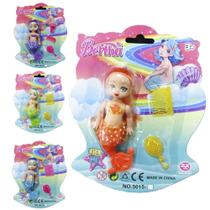 Boneca sereia bertha com escova + acessorio na cartela Boneca sereia bertha com escova + acessorio na cartela
