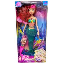 Boneca Sereia Com Acessórios Para Brincar