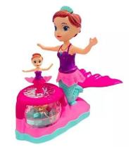 Boneca Sereia Dançarina Musical Gira 360 Bate E Volta Luzes