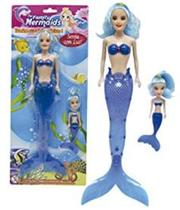 Boneca Sereia De Plástico Com Luz Brinquedo Infantil Divertido Boneca Sereia De Plástico Com Luz Brinquedo Infantil Divertido