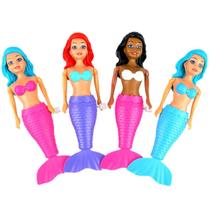 Boneca sereia encantada para banho a corda dp play akt3638 ark brasil