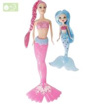 Boneca Sereia + Filha Mel Sortido - brink+ Boneca Sereia + Filha Mel Sortido - brink+
