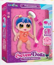 Boneca Seven Dolls com acessórios de beleza Boneca Seven Dolls com acessórios de beleza