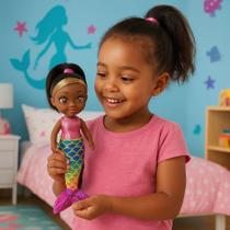 Boneca Shiny Angels 3 em 1 Sereia Fada Bailarina Brinquedo Criança Menina Barbie Presente Calda
