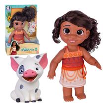Boneca Simea + Porquinho Pua Moana 2 Disney