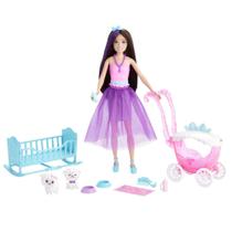 Boneca Skipper e Conjunto de Brincadeiras, Brinquedos para Crianças, Morena