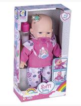 Boneca soffi baby unicornio cotiplas