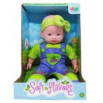 Boneca Soft Flavors Uva Corpo Macio Cheirinho Fruta Milk