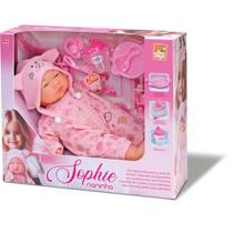 Boneca Sophie Naninha 34CM com Acessórios