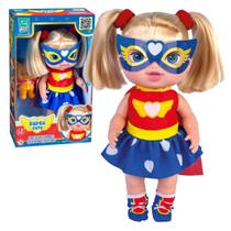 Boneca Super Cute em Vinil Acompanha Ursinho - Super Toys