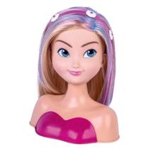 Boneca Super Estilosa Para Pentear e Maquiar Busto Nancy Hair Shiny Super Toys - 518