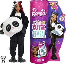 Boneca Surpresa Barbie Cutie com Animal de Pelúcia + 10 Surpresas (3+)