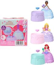 Boneca Surpresa Cupcake Princesas Disney Mattel com 3 Bonecas