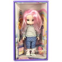 Boneca Sweet Cool Fashion Cabelo Rosa Series Cute Baby Toys Import J24602