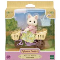 Boneca - Sylvanian Families - Passeio de Bicicleta Mamae Gato Primavera - 5680 EPOCH MAGIA
