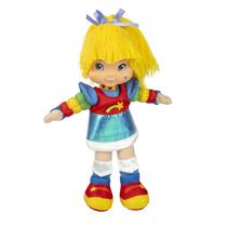 Boneca The Loyal Subjects Rainbow Brite 30 cm com adesivo de 40 anos