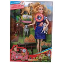 Boneca Tipo Barbie + Cachorro que faz coco + Bicicleta e patins + Grávida com carrinho diversas