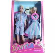 Boneca Tipo Barbie + Cachorro que faz coco + Bicicleta e patins + Grávida com carrinho diversas