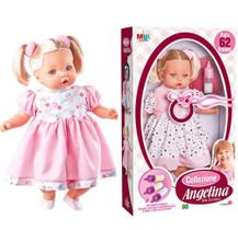 Boneca Tipo Reborn Angelina Loira Fala 62 Frases + Mamadeira Boneca Tipo Reborn Angelina Loira Fala 62 Frases + Mamadeira